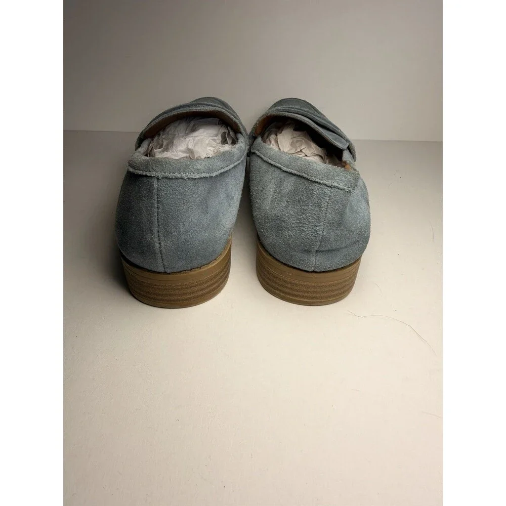 Universal Thread Women's Slate Blue Suede Penny Loafers - Size 9